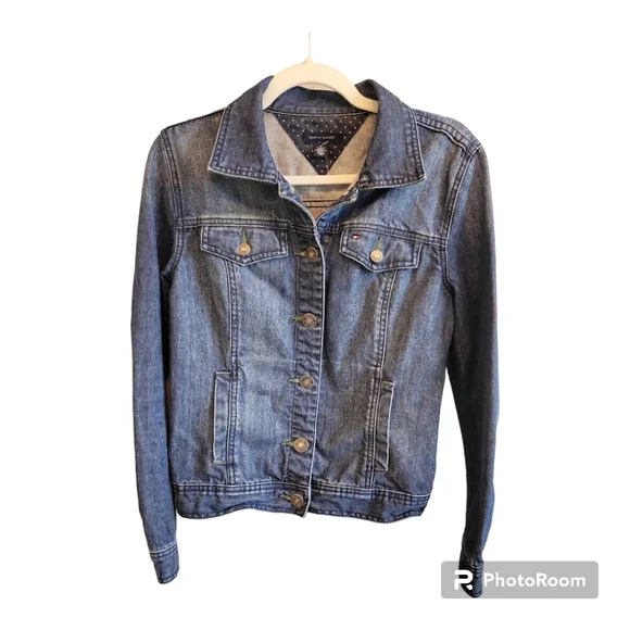 ✨HOST PICK✨VINTAGE Tommy Hilfiger Signature Jean Jacket - Picture 3 of 7
